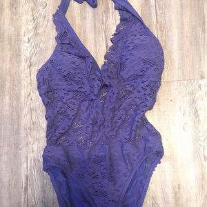 Kenneth Cole one piece lace swimsuit